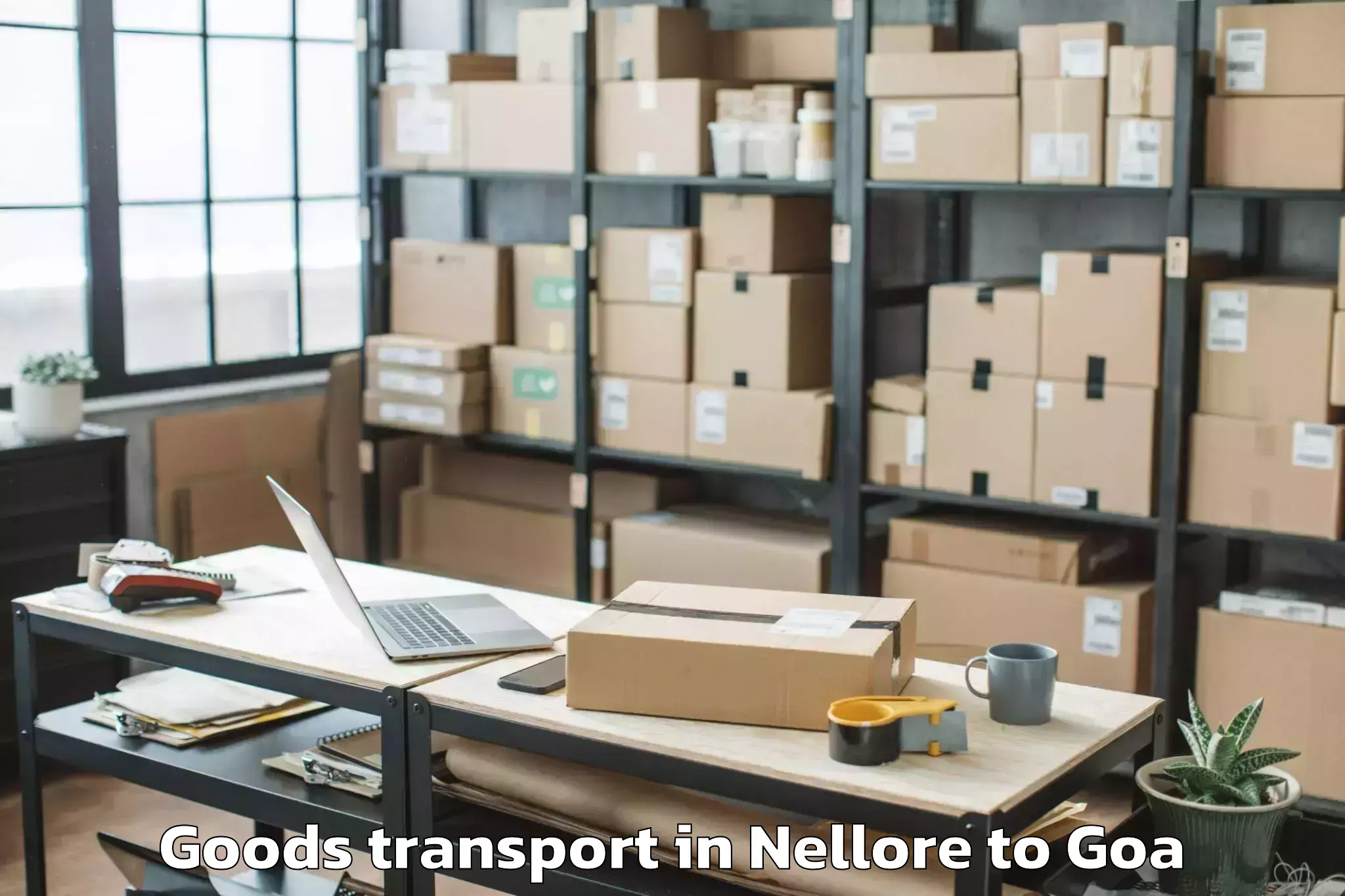 Professional Nellore to Bandora Goods Transport